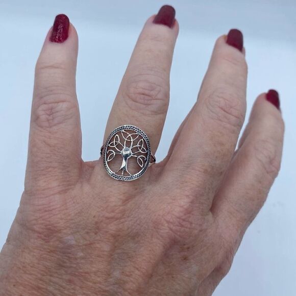 Celtic Tree Of Life Ring Sizes 7,8 - Picture 1 of 5
